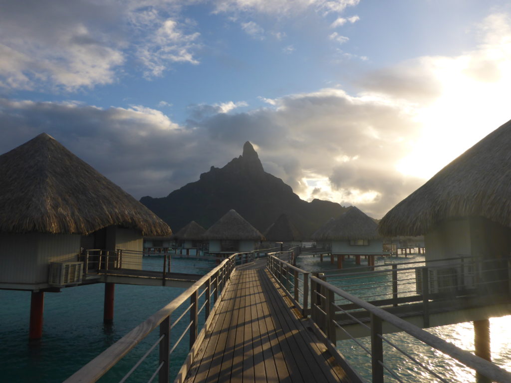 Bora Bora - Overwater Bungalow Clouds - Le Meridian