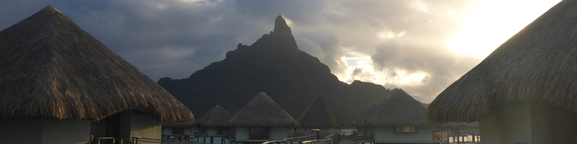 Bora Bora - Overwater Bungalow Clouds - Le Meridian